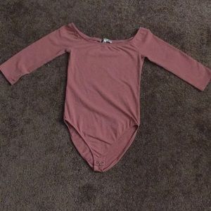 Pink bodysuit in small
